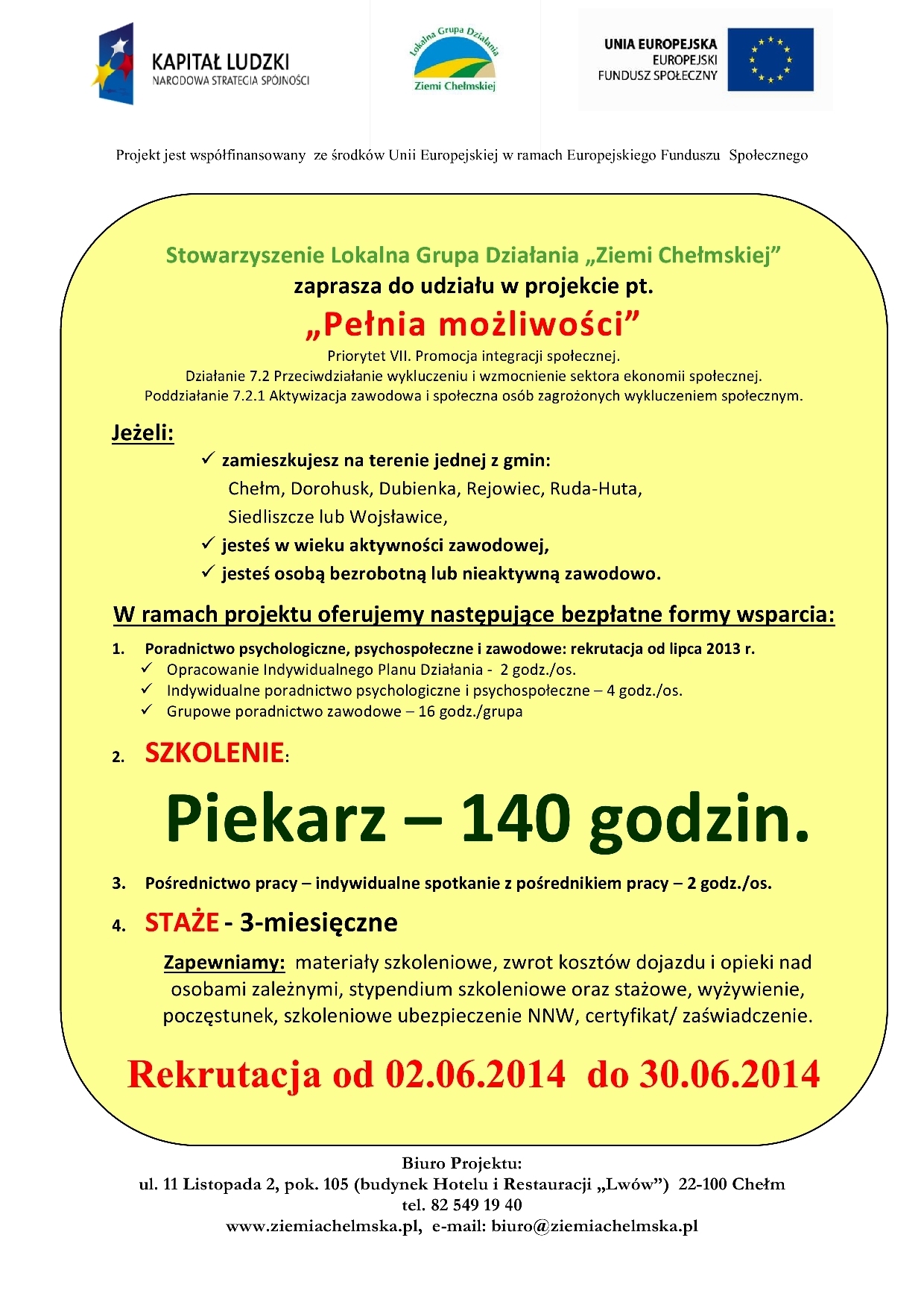 piekarz 140h pelnia mozliwosci