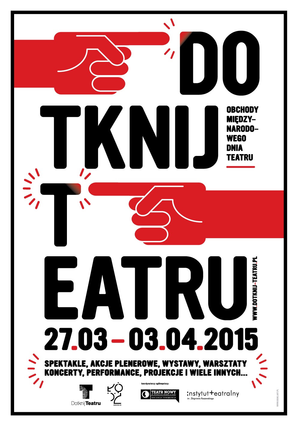 dotknij teatru 2015 plakat