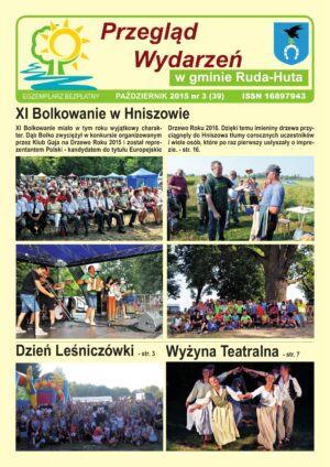 Miniaturka artykułu Przegląd Wydarzeń w gminie Ruda-Huta nr 39, październik 2015