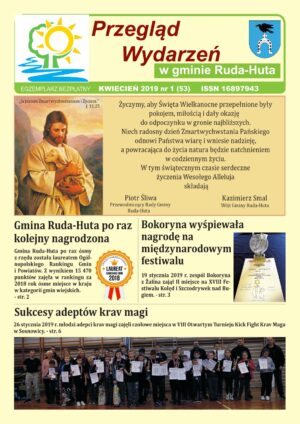 Miniaturka artykułu Przegląd Wydarzeń w gminie Ruda-Huta nr 53, kwiecień 2019