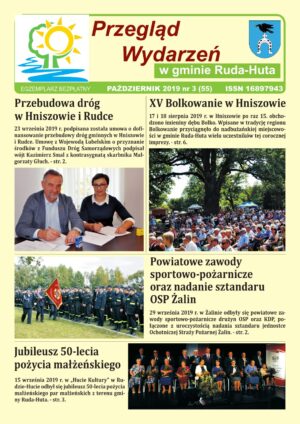 Miniaturka artykułu Przegląd Wydarzeń w gminie Ruda-Huta nr 55, pażdziernik 2019