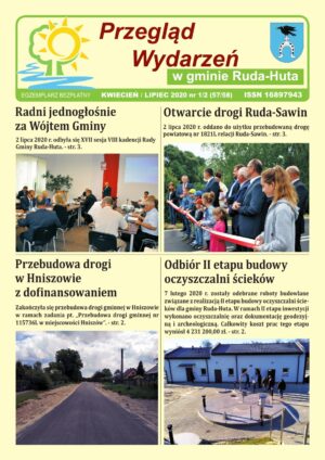 Miniaturka artykułu Przegląd Wydarzeń w gminie Ruda-Huta nr 57/58, kwiecień/lipiec 2020