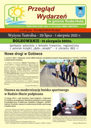 Miniaturka artykułu Przegląd Wydarzeń w gminie Ruda-Huta nr 61/62, kwiecień/lipiec 2021